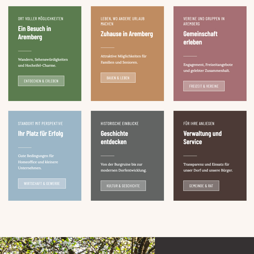 Deshalb entwickle ich für jede Website eine stimmige Schrifthierarchie. Die Hauptüberschrift darf Aufmerksamkeit erzeugen, Zwischenüberschriften strukturieren die Inhalte, und der Fließtext muss angenehm lesbar bleiben – besonders auf dem Smartphone. So entsteht ein ruhiges, klares Gesamtbild.